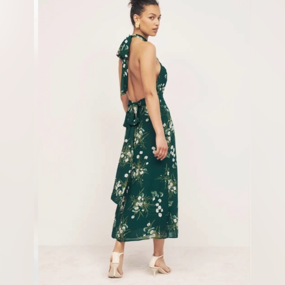 Reformation Lizbeth dress in Green